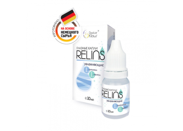 Капли глазные "RELINS" (Релинз) увлажняющие