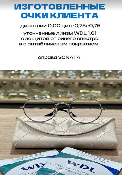 Оправа для компютера с астигматическими линзами WDL